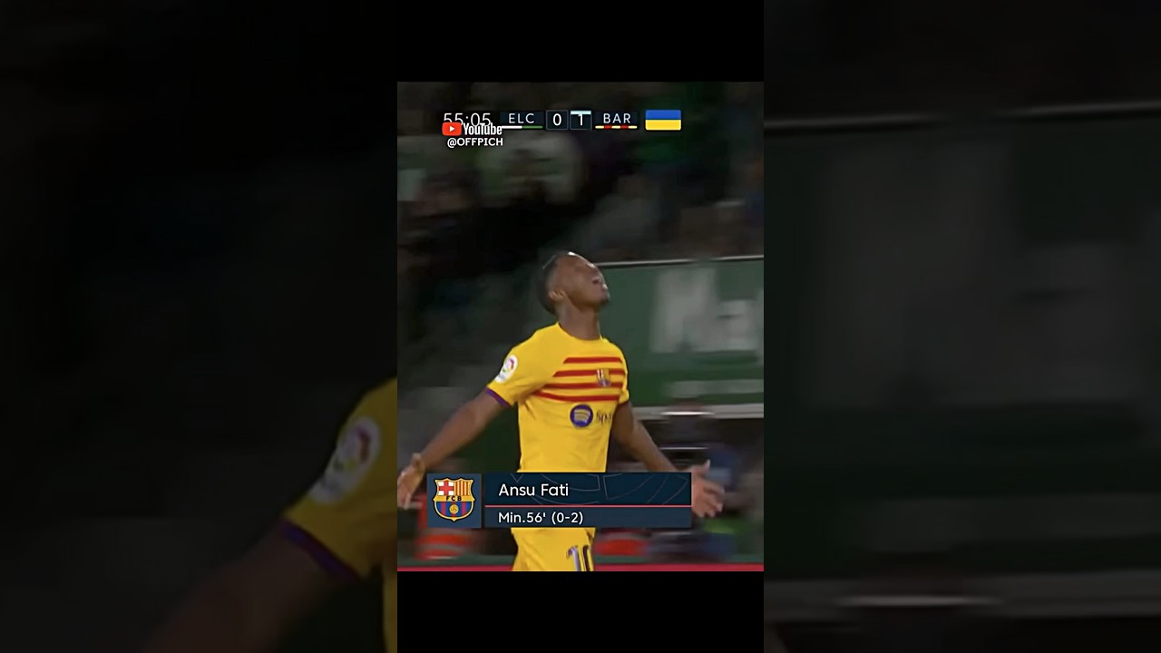 Ansu Fati Scores Stunning Solo Goal to Silence Critics Against Elche ⚽