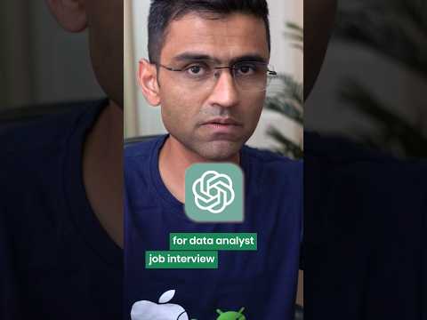 3 ways to use ChatGPT for data analyst job interview! 👨‍💻 #dataanalysis #datascience #data #shorts