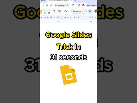 Google Slides Trick in 31 seconds 🤗 Leave a comment if you want more #googleslides tutorials