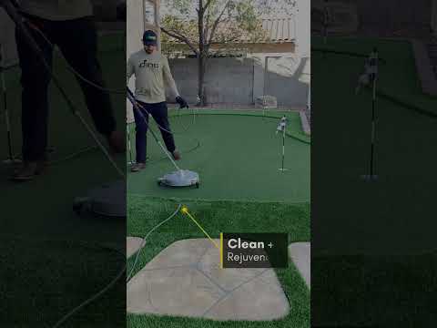 Cleaning artificial grass - the correct way. #artificialgrass #diy #cleaning #turf