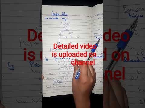 Cryptography Simple DES encryption with example