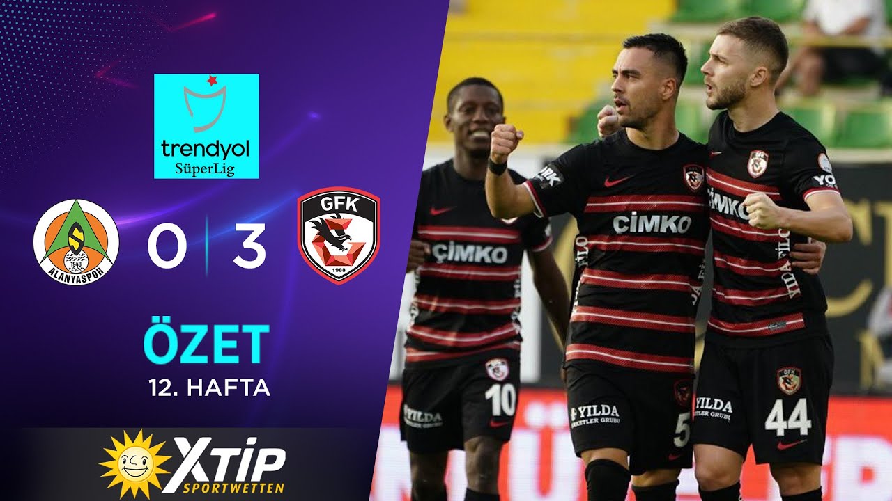 Gaziantep FK Dominates C. Alanyaspor 3-0 | Süper Lig Highlights 2023/24 ⚽