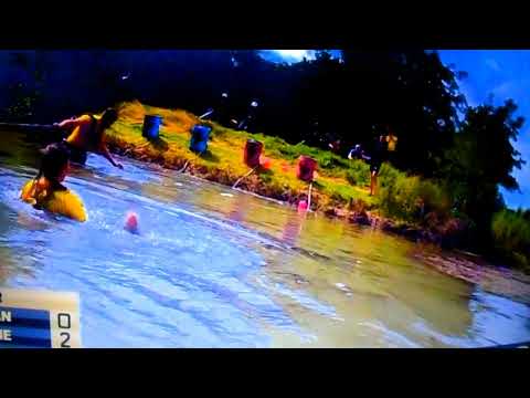 IRELANDS FITTEST FAMILY - JANE MAKES THE BUZZER SHOT FROM DOWNTOWN AFtER BEING SLINGSHOTED EARLIER