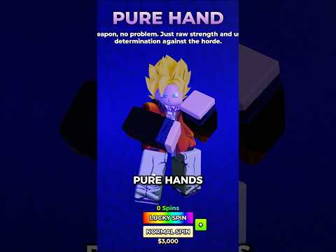 NEW PURE HANDS Weapon Showcase in Hunty Zombies #roblox #huntyzombie #robloxgames