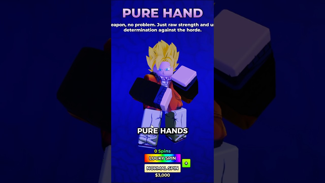 🔥 Discover the New Pure Hands Weapon in Hunty Zombies! | Roblox Showcase