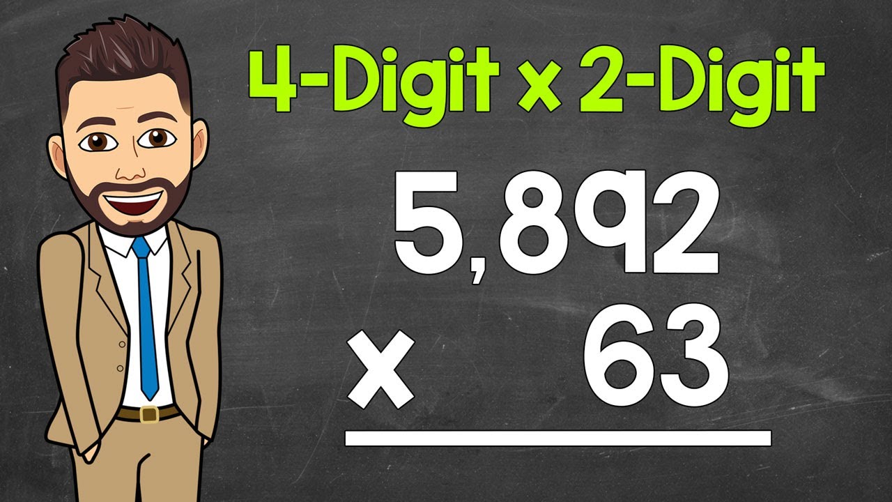 4-Digit by 2-Digit Multiplication | Practice Problems Included