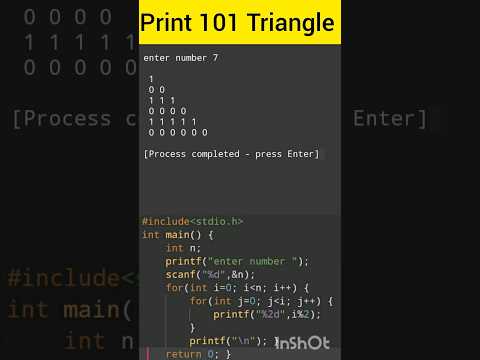 Write a Program to Print Pattern in C