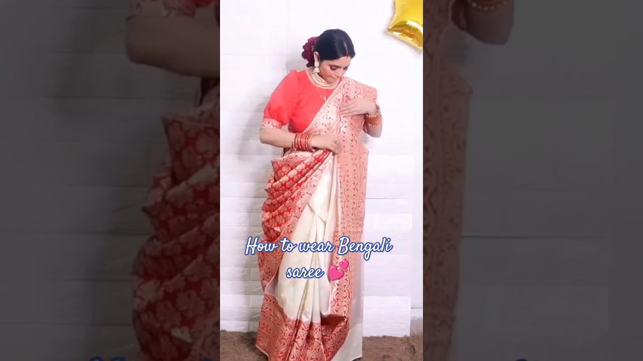 How to Style a Bengali Saree 👗