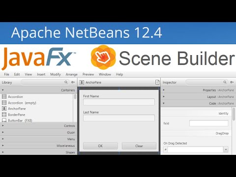 Build JavaFX GUI with Scene Builder & NetBeans 12.4