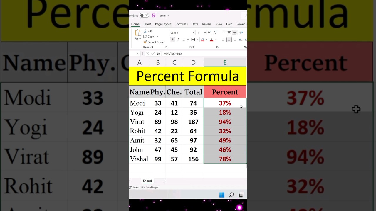 Excel Percentage Formula Guide π