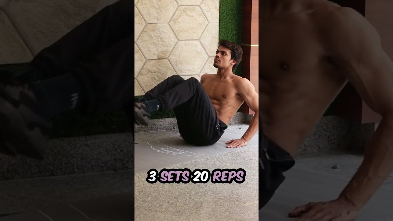6 Pack Abs Home Workout Routine #shorts