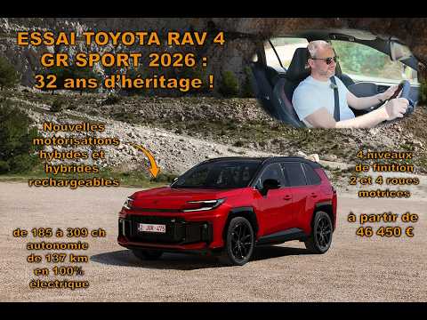 Essai Toyota RAV 4 2026 : 32 ans d'héritage 🚙
