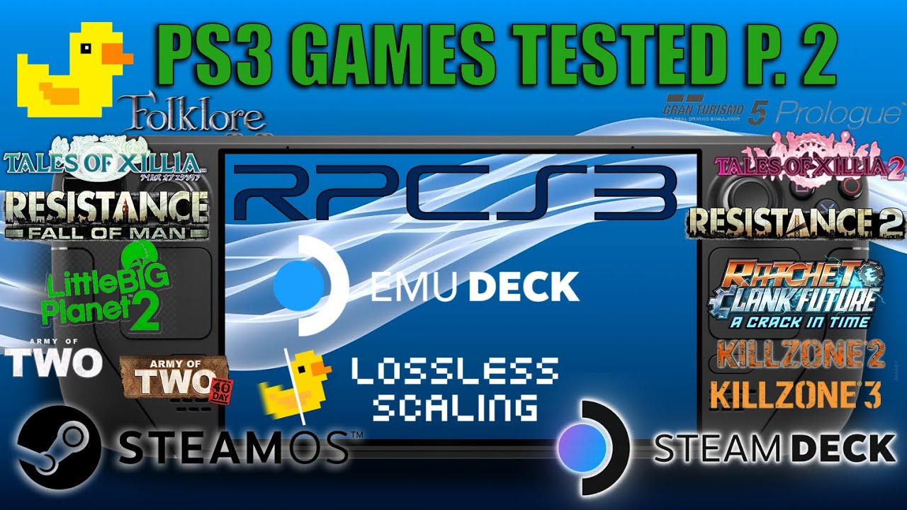 PlayStation 3 on Steam Deck 🎮 with RPCS3 & Lossless Scaling – Game Performance Tested Pt. 2