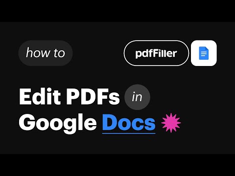 Turn Google Docs Documents into fillable PDFs