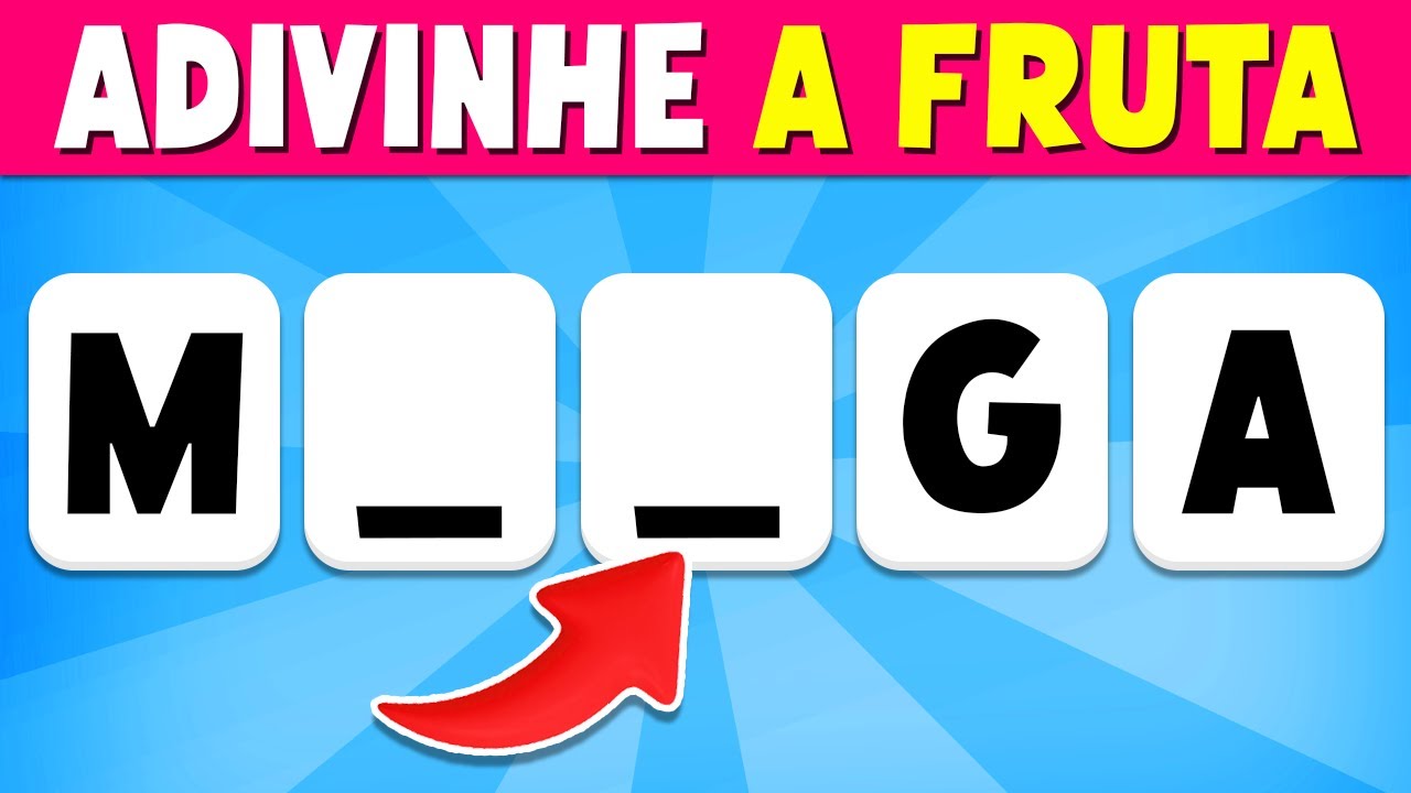 Adivinhe a Fruta com Letras Faltando | Quiz Interativo