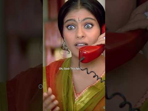 SRK & Kajol CUTELY Flirt Over The Phone 🤭❤️#K3G