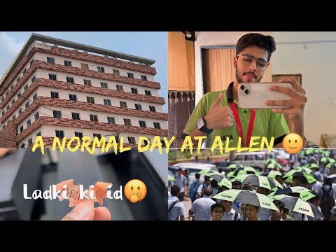 A Normal Day at Allen Kota || Kota Lifestyle Vlog 🩺(part-1)