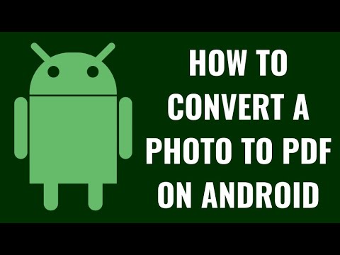 How to Convert a Photo to PDF on Android