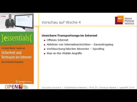 Sicherheit im Internet  Vorschau auf Kurswoche 4