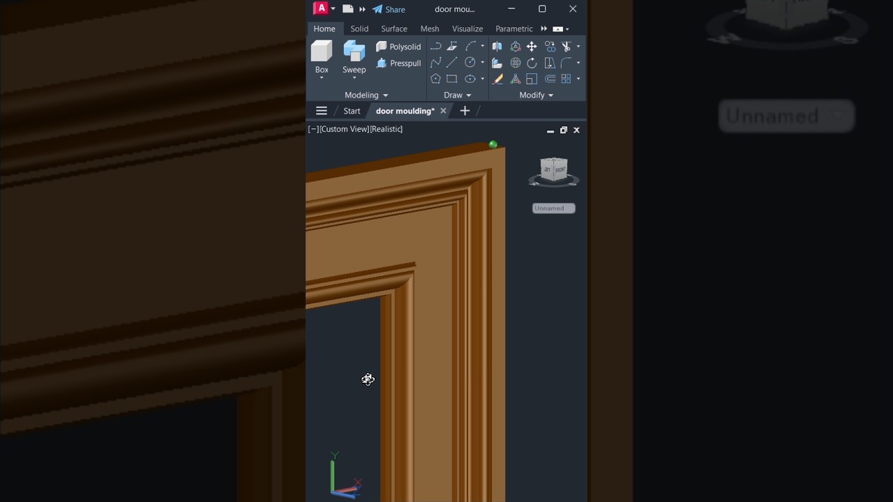 Create Realistic Door Mouldings in AutoCAD – Quick 3D Tutorial 🏠