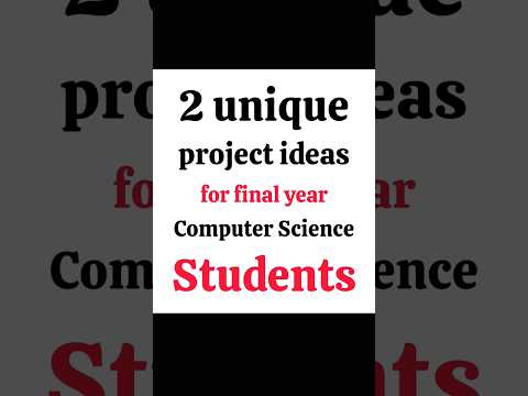 Project ideas for final year Computer Science and Engineering Students! #cseprojects #projects