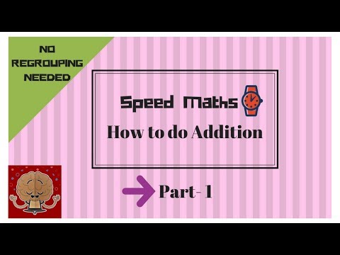 Class 1 maths for kids - Fast Addition part1 | Vedic Maths Addition for kids| Easy Maths tricks