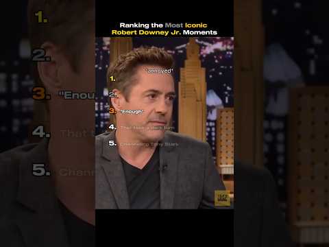 Ranking the Most Iconic Robert Downey Jr.  Moments #rdj