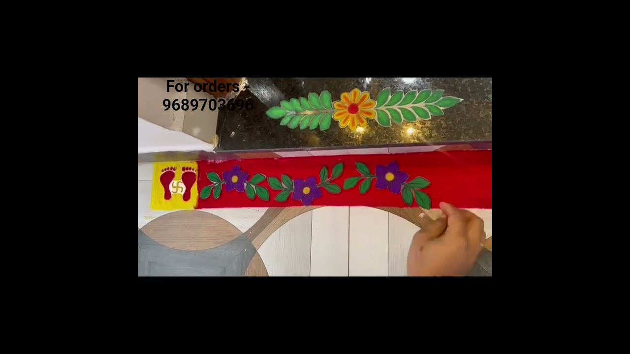 Guide to Using Handmade Rangoli Patches