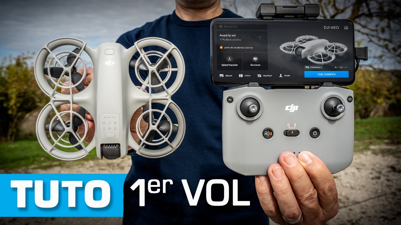 Premier vol DJI NEO avec radiocommande 🚁