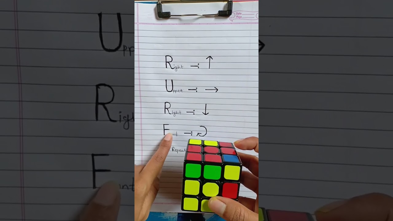 Solve a 3x3 Rubik's Cube 🧩 (Slow Method)
