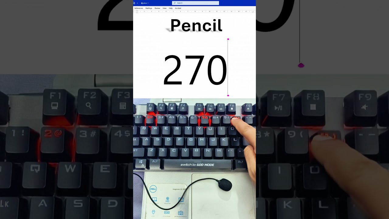 Insert Pencil Symbols in Word with a Shortcut ✏️