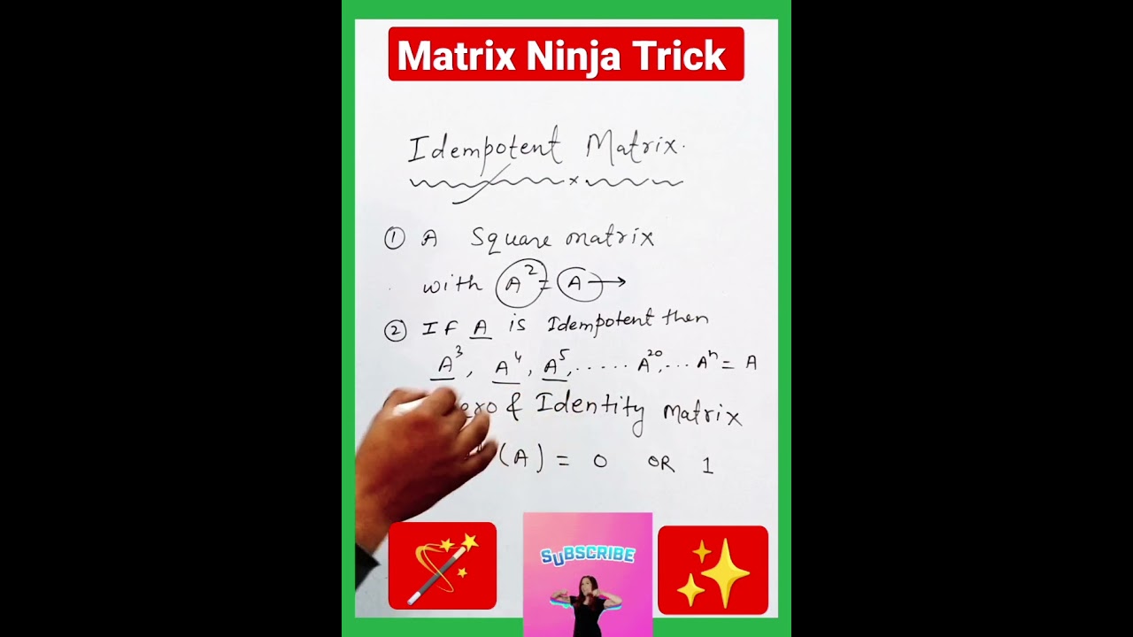 Mastering Idempotent Matrices: Key Properties & Tricks to Simplify Your Math 📊
