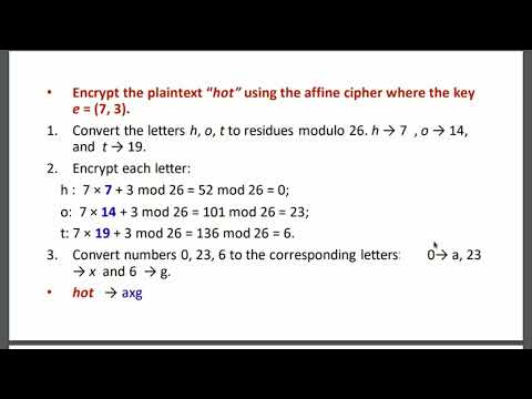 5 - Introduction to Cryptography | Simple substitution Cipher - Affine Cipher - Hill Cipher [Arabic]