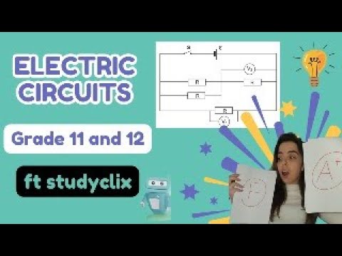 Electric Circuits: Electricity Grade 11 and 12 Physics EXAM REVISION featuring studyclix