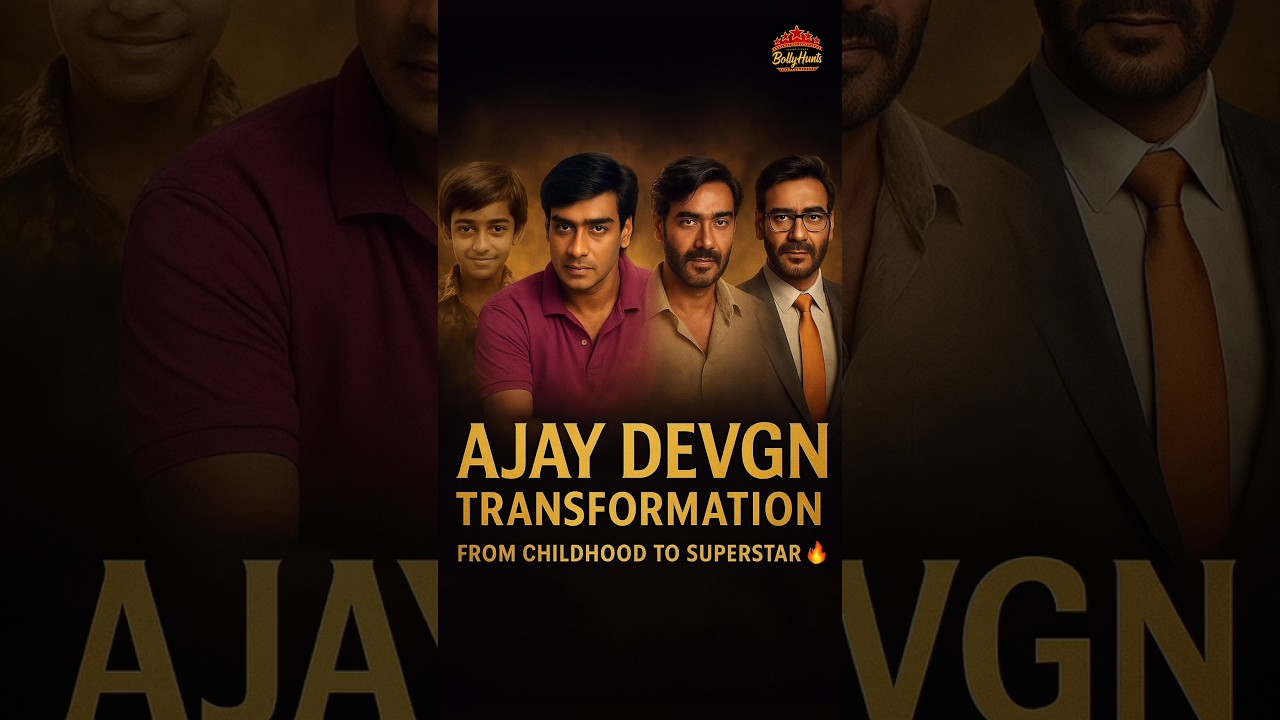 Ajay Devgan's Incredible Transformation: From Cool Boy to Bollywood Legend 🎬