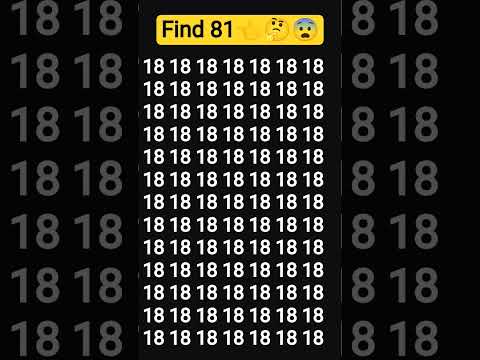 #puzzle #quiz #facts #find 81👈🤔😨 #mathe #youtube shorts