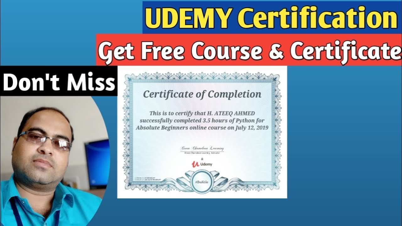 Free Udemy Course & Certificate 🎓