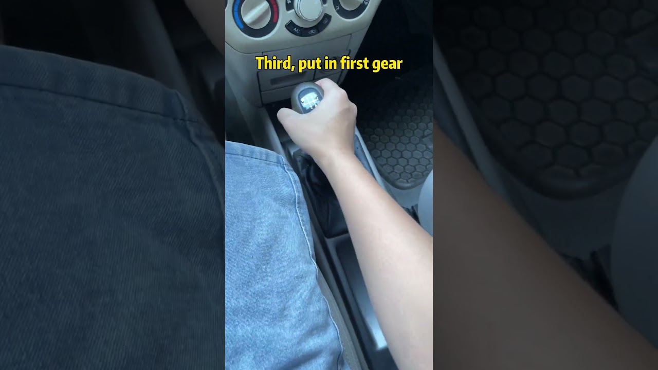 How to start a manual car correctly?#car #carknowledge #driving #tips