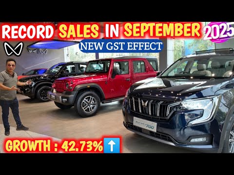 MAHINDRA RECORD SALES IN SEPTEMBER 2025 NEW GST EFFECT✅ MAHINDRA SALES IN SEP 2025 @NarrusAutovlogs