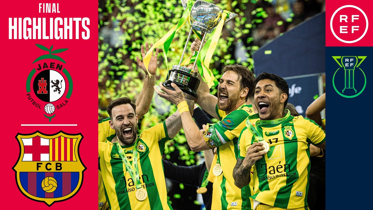 Resumen #CopadeEspañaFS Jaén Paraíso Interior 0 (4)– 0 (2) Barça | Final