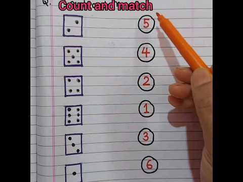 count and match with the number| Nursery #worksheet #sblittlewings