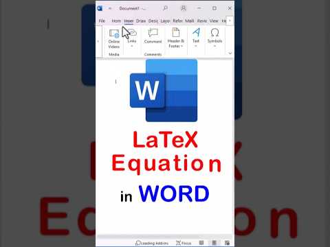 LaTeX to Word: Quick Equation Insertion in MS Word