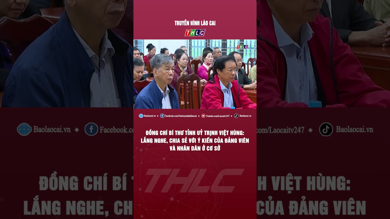 Bí thư Tỉnh uỷ Trịnh Việt Hùng: Lắng nghe ý kiến của đảng viên và Nhân dân