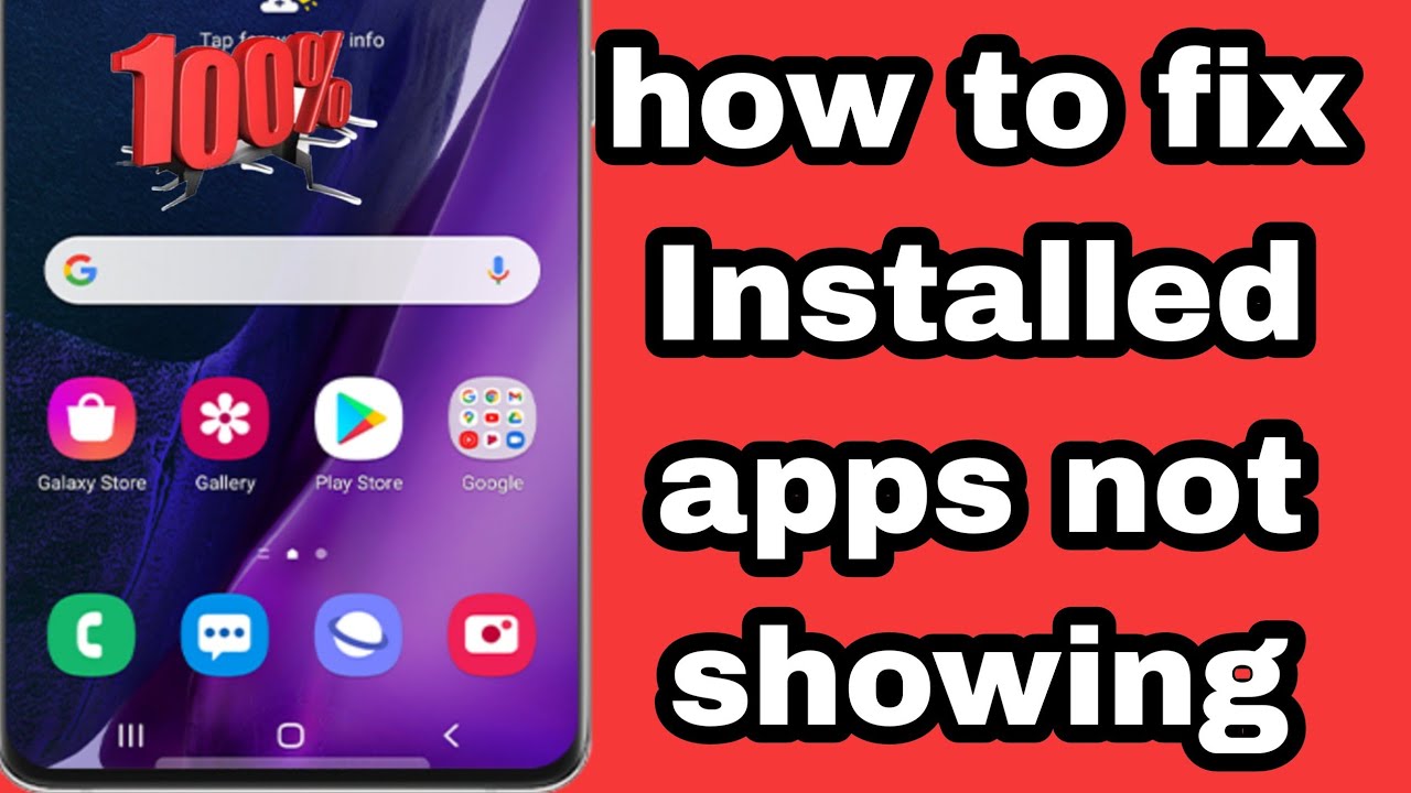 Fix Apps Not Showing on Samsung Home Screen 📱