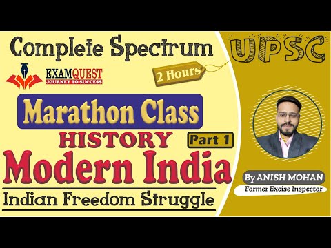 Marathon Class | History-Modern India | Indian Freedom Struggle(spectrum) for UPSC EPFO | Part 1