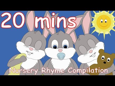 Sleeping Bunnies (Hop Little Bunnies) And Lots More Nursery Rhymes! 20 minutes!