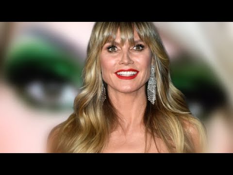 Heidi Klum im Latex & Grünem Lidschatten 🎃