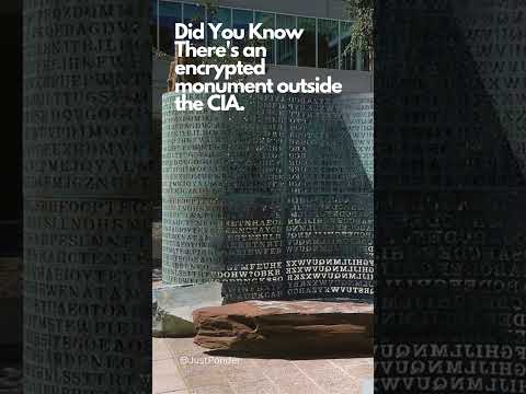 Did you know this about There's an encrypted monument outside the CIA