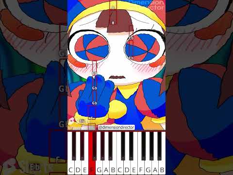 DIGITAL CIRCUS Slickback 😁 COMPLETE EDITION (@dimensiondirector) - Octave Piano Tutorial