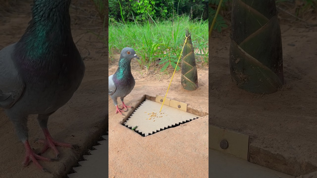 DIY Bird Trap with Paper & Bamboo 🌿